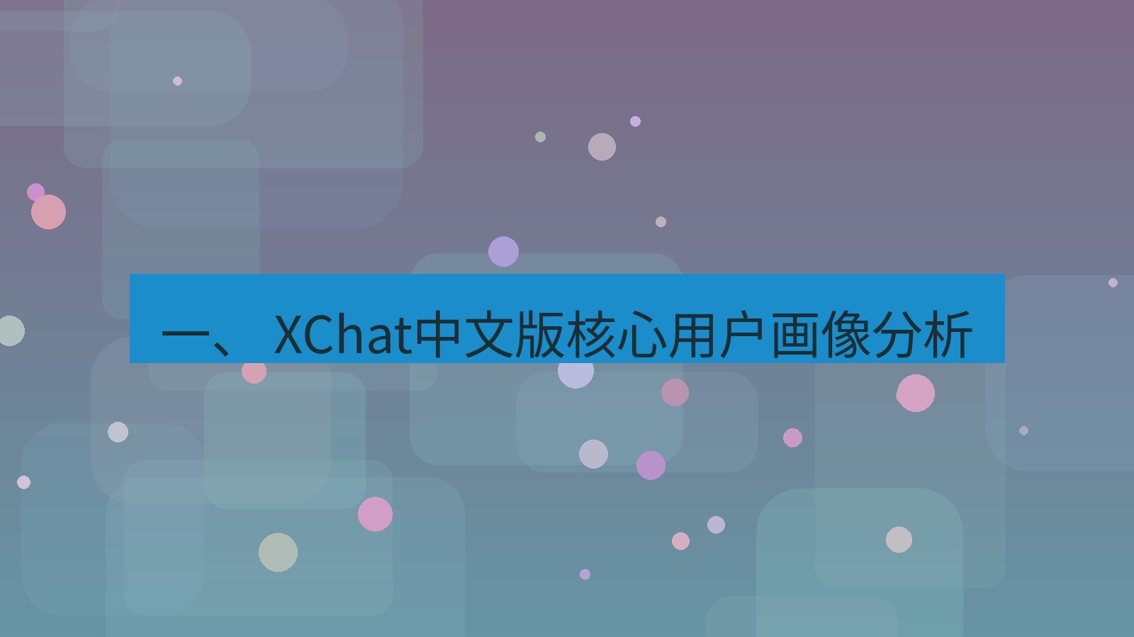 xchat官网 一、 XChat中文版核心用户画像分析